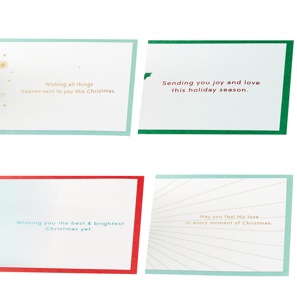 Signature Paper Wonder Pop Up Christmas Cards Assortment, Religious (4 Holiday Cards with Envelopes)