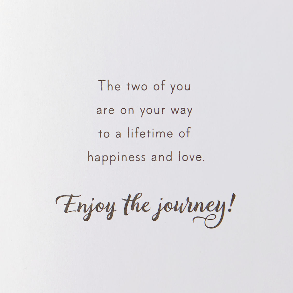 Wedding Card, Bridal Shower Card, or Engagement Card (Enjoy the Journey)