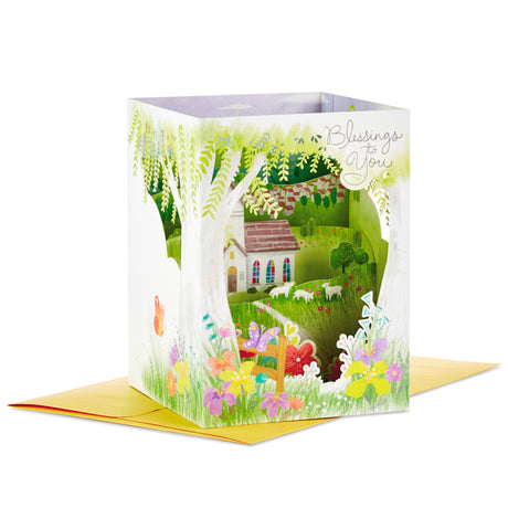 Paper Wonder Displayable Pop Up Easter Card (Blessings to You Church)