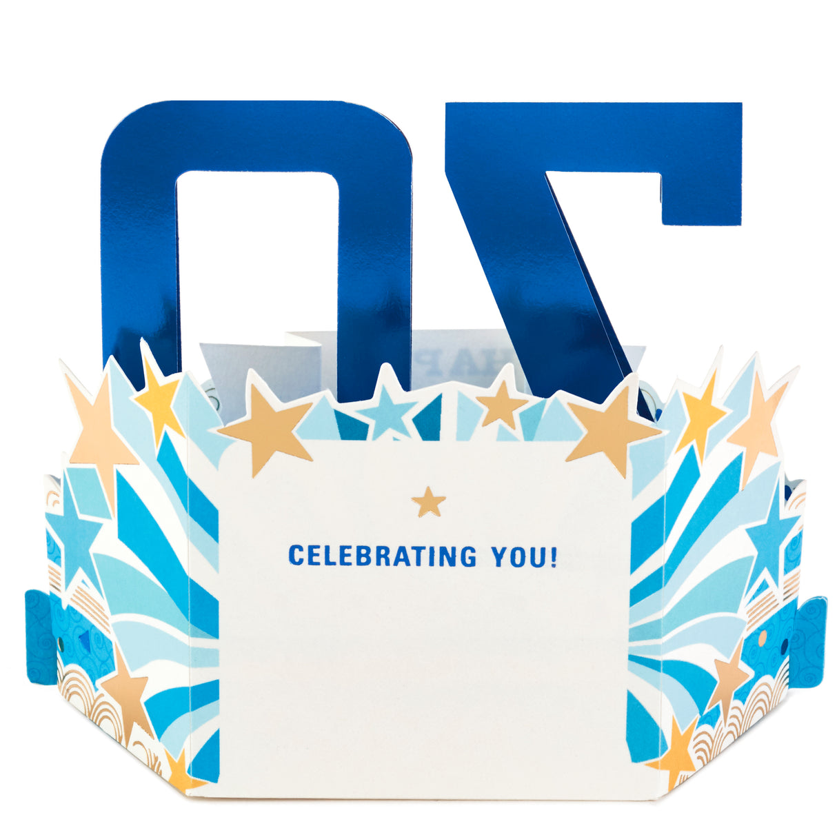 Paper Wonder 70th Birthday Pop Up Card (Celebrating You)