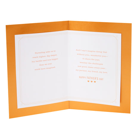 Wood Father's Day Card for Husband or Boyfriend (Love That's Forever)