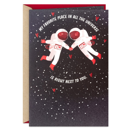 Valentines Day Card for Significant Other (Favorite Place in the Universe, Astronauts)