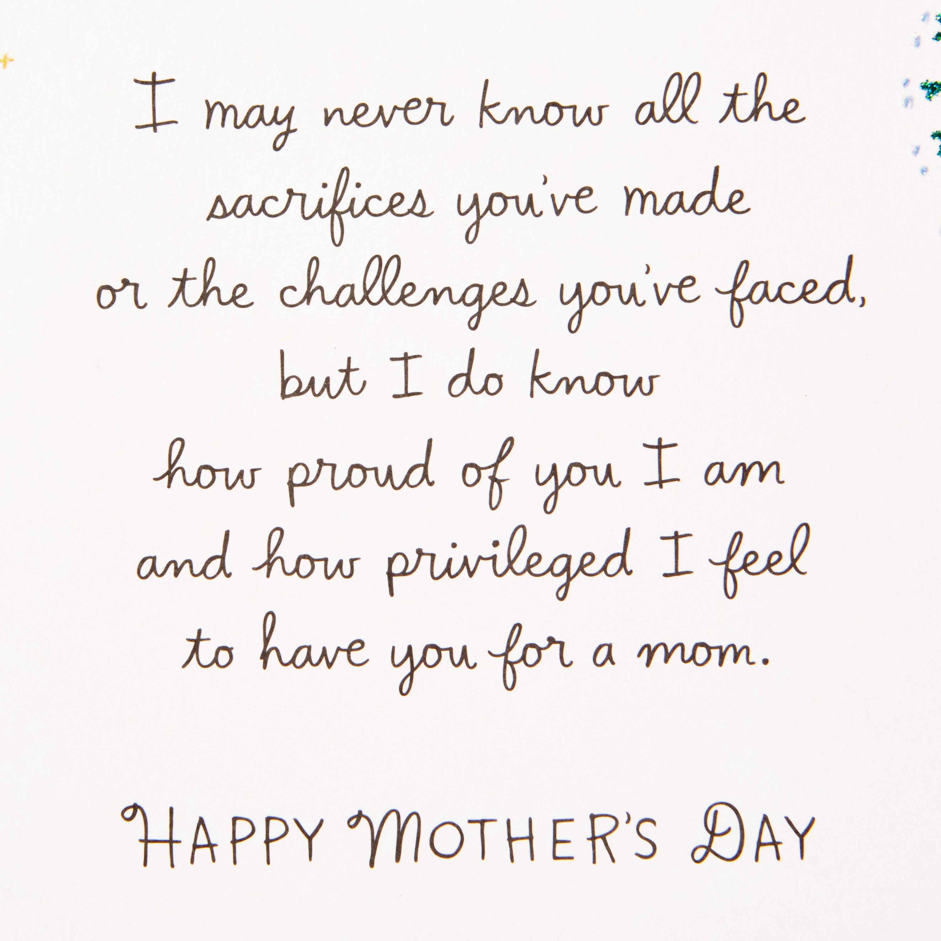 Mothers Day Card for Mom (Your Life Has Shaped My Life)