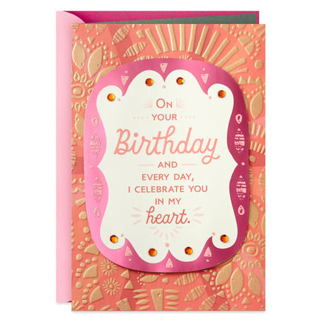 Mahogany Birthday Card for Daughter (I Celebrate You)