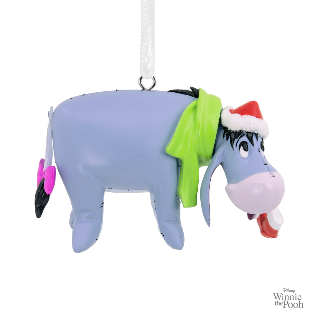 Disney Winnie the Pooh Eeyore With Stocking Christmas Ornament