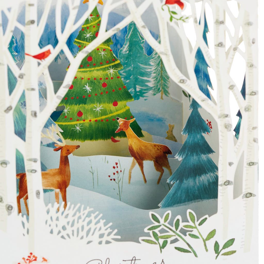 Paper Wonder Pop Up Holiday Card (Woodland Animals Pop Up)