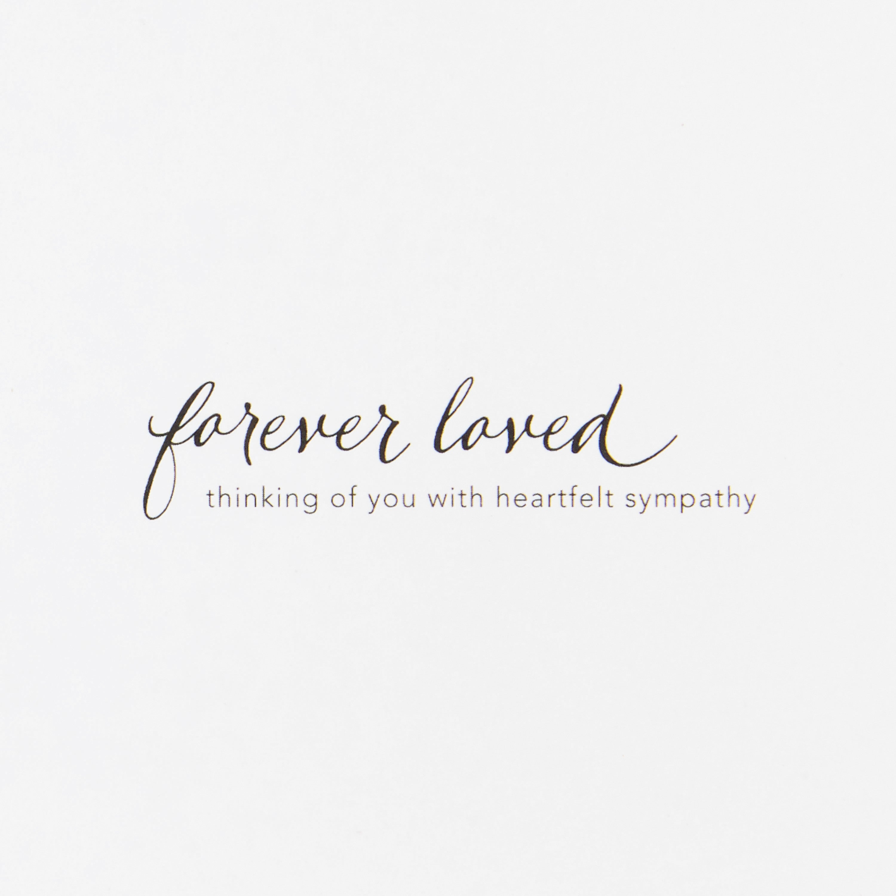 Signature Sympathy Card (Forever Remembered)