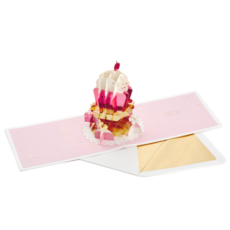 Signature Paper Wonder Pop Up Birthday Card (Cupcake, Sweet Day)