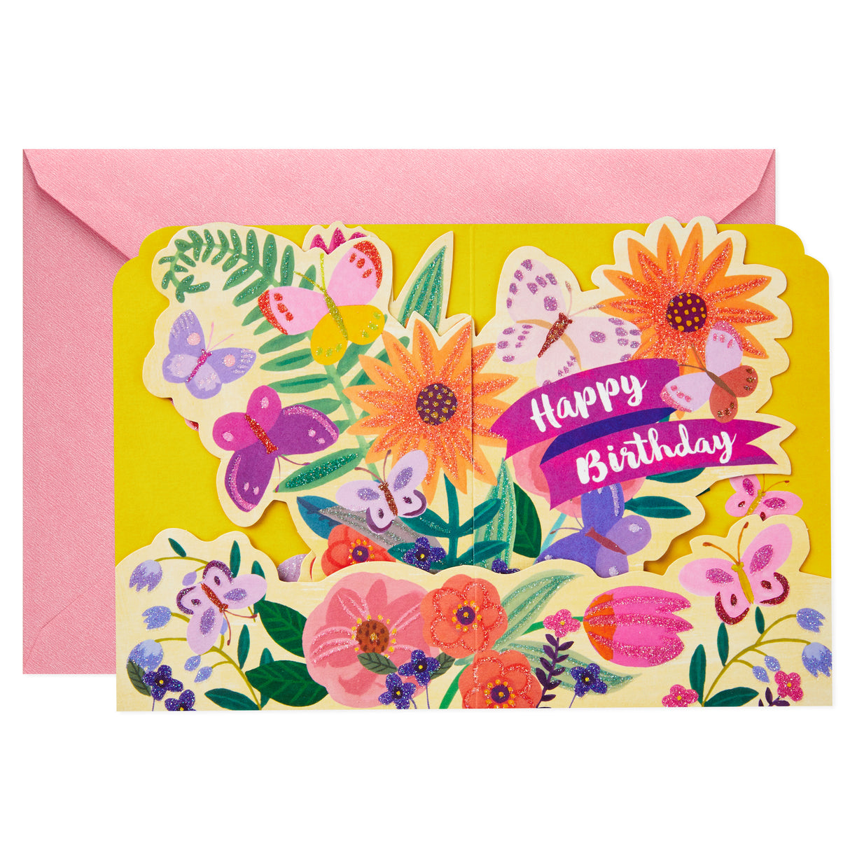  Paper Wonder Pop Up Birthday Card (Butterfly Garden)