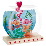 Paper Wonder Displayable Pop Up Anniversary Card (Goldfish)