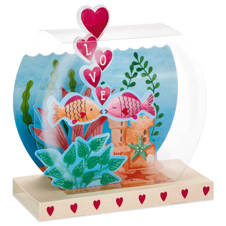 Paper Wonder Displayable Pop Up Anniversary Card (Goldfish)