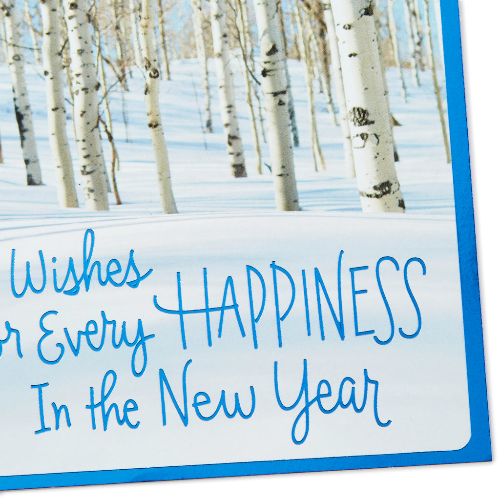 Pack of Happy New Year Cards, Peace and Joy (10 Cards with Envelopes)