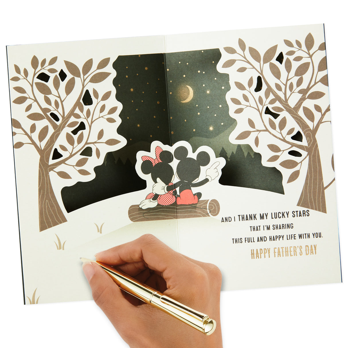 Fathers Day Card for Husband (Mickey Mouse and Minnie Mouse Camping)